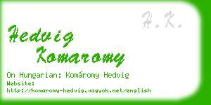 hedvig komaromy business card